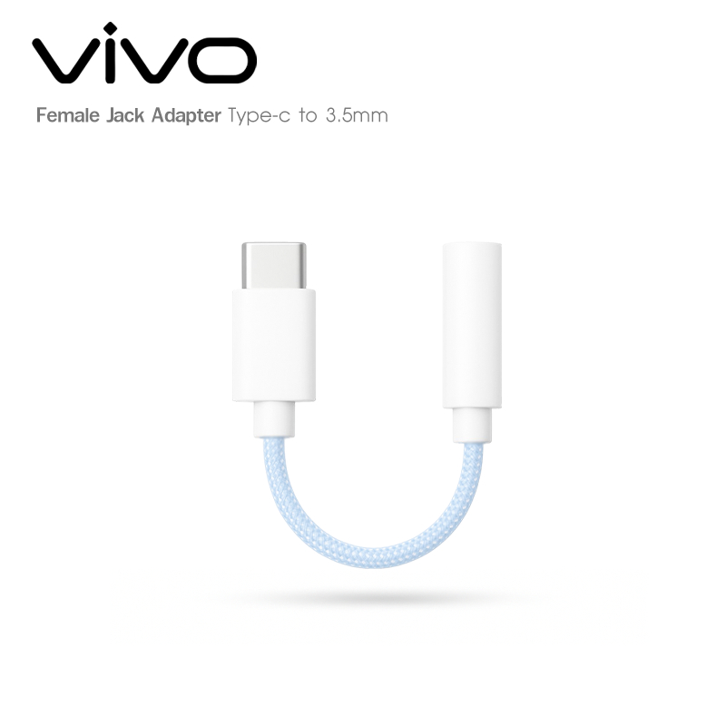 vivo สายแปลงType C to 3.5mm.สำหรับ vivo V_Series Y_Series X_Series_สายถัก