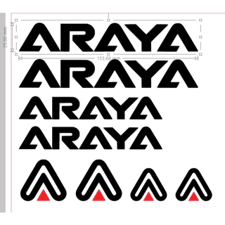 🌈สติ๊กเกอร์​ จักรยาน ARAYA ชุด สี/ขนาด ตามภาพ🌈 พร้อมส่ง 🔥ส่งสินค้าทุกวัน มีปลายทาง🔥