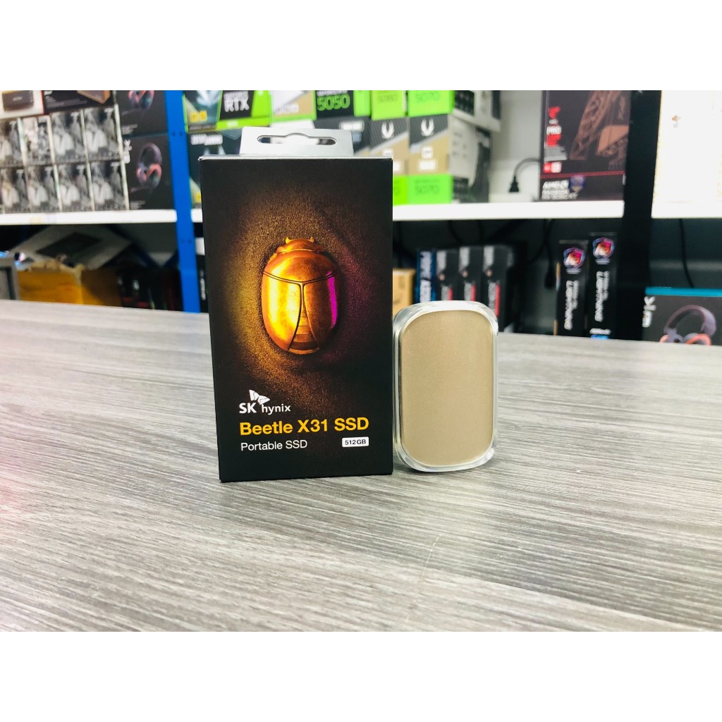 Portable SSD ( เอสเอสดีพกพา ) SK hynix Beetle X31 SSD 512 GB M.2 NVME ( สินค้ามือ1 )
