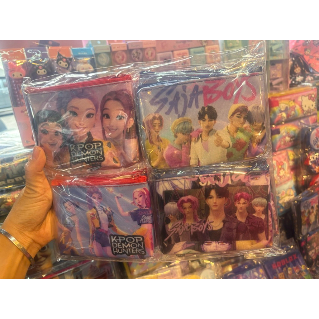 (ยกโหล12ชิ้น) กระเป๋าเด็ก K pop กระเป๋าตังค์เด็ก กระเป๋าคล้องมือ