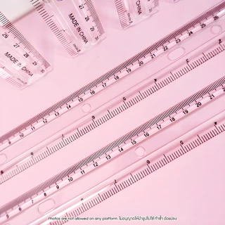 BEST Ruler ไม้บรรทัดพลาสติกใส สีพาสเทล 15/30cm ไม้บรรทัดยืดหยุ่น คุณภาพดี อุปกรณ์เครื่องเขียน นักเรียน สำนักงาน ต้องมี!