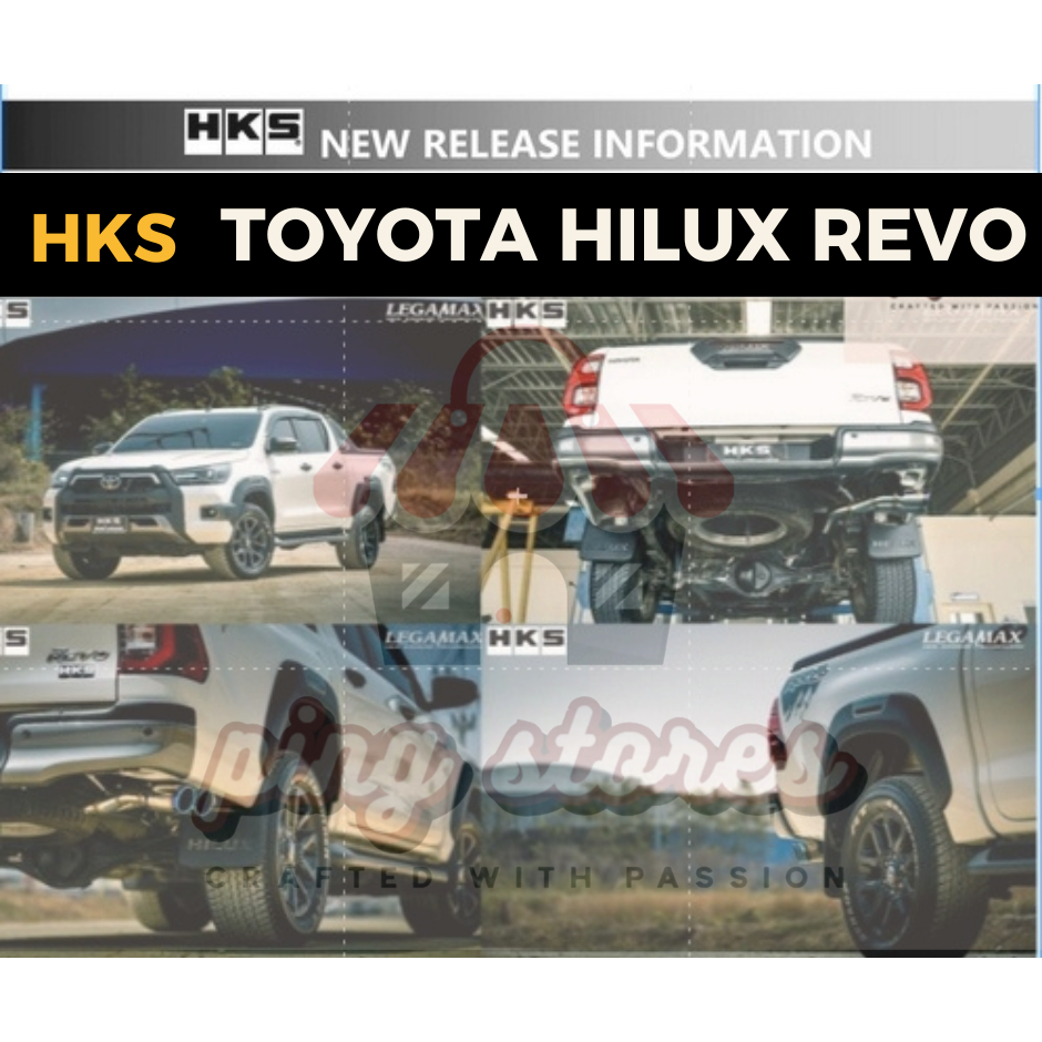 ท่อ HKS Toyota Revo ปลายTita ออกข้างคู่ เครื่อง 1GD 2GD