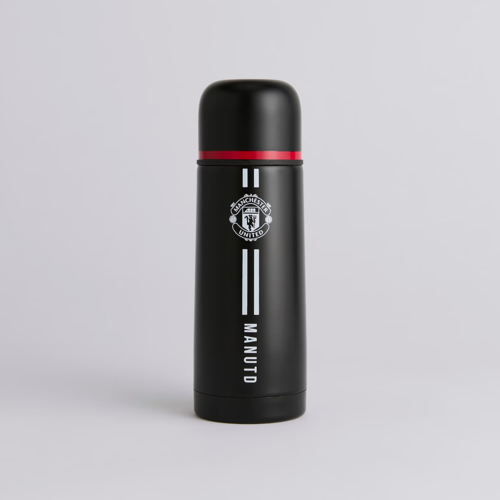 ขวดใส่น้ำแมนยู สีดำ แท้ 100% Manchester United Core Stripe Thermal Flask Black