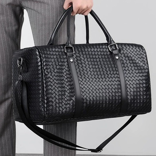 RichPac กระเป๋าเดินทางหนัง PU รุ่น Trend Seoul หนังลายสาน สายแฟสไตล์เกาหลี ใบใหญ่พิเศษ