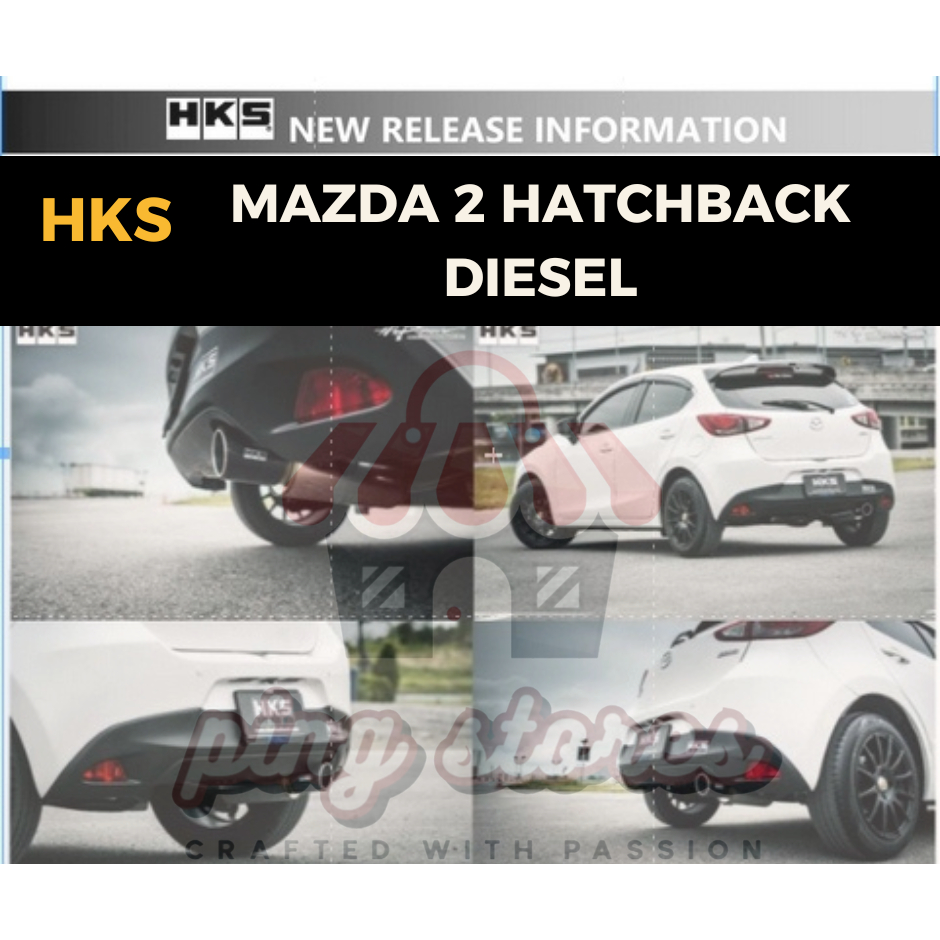 ท่อ HKS Mazda 2 1.5D 5ประตู ดีเซล Skyactiv