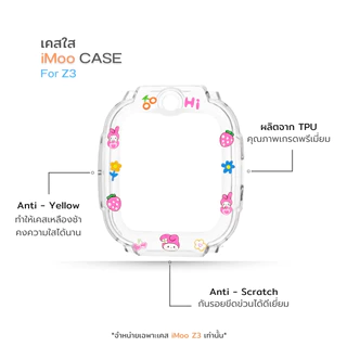 เคส สำหรับ นาฬิกา imoo Z3 2025 Case เคสใส TPU ลายการ์ตูน ไอมู่ imoo watch phone รุ่น Z3 2025