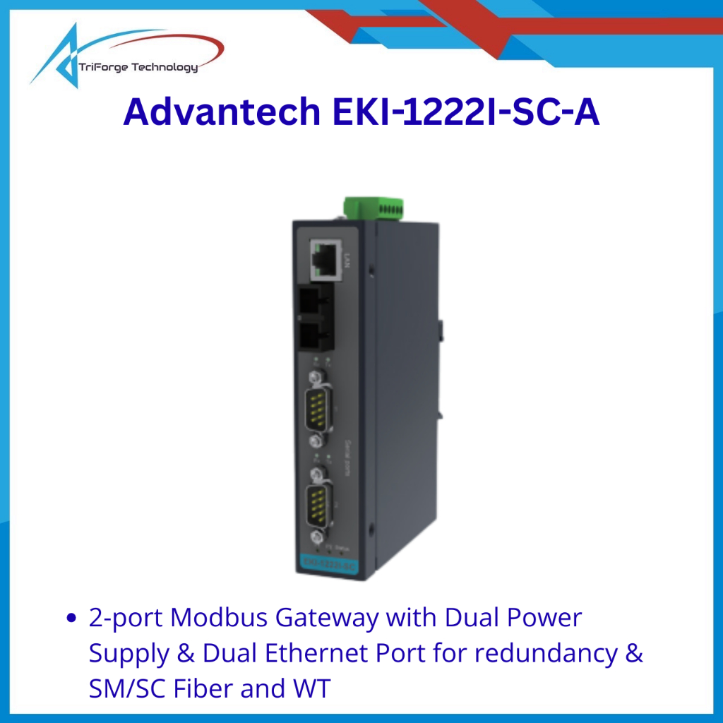 Advantech EKI-1222I-SC-A 2-port Modbus Gateway