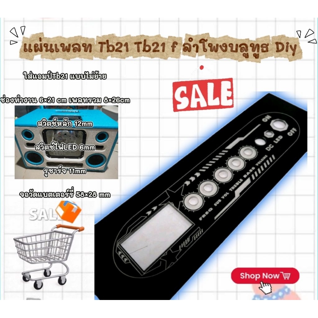 แผ่นเพลท Tb21 Tb21 F ลำโพงบลูทูธ Diy