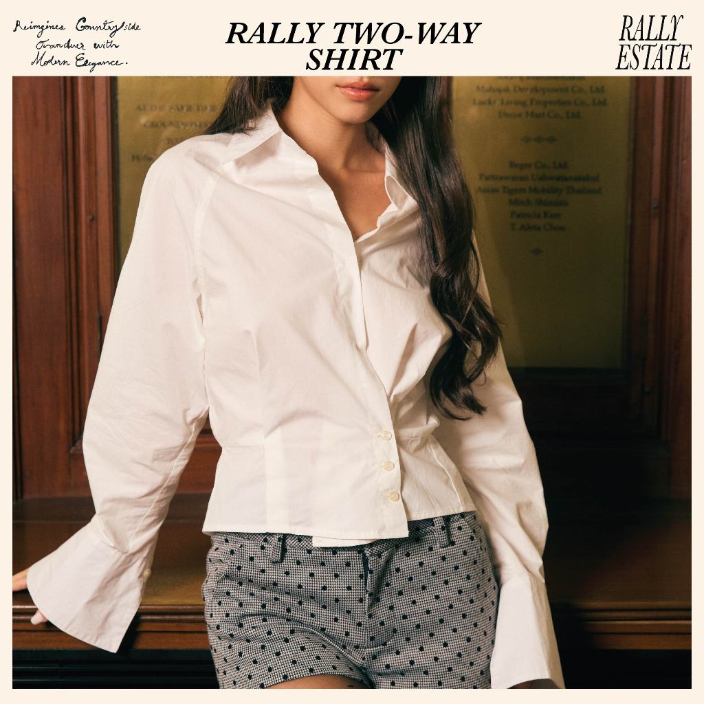 Rally Two-ways Shirt - เสื้อเชิ้ตแขนยาว