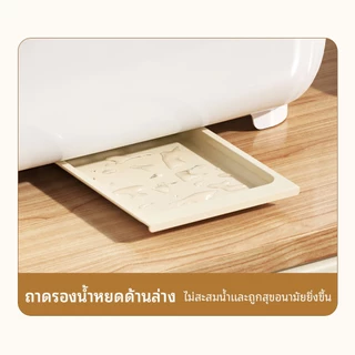 กล่องเก็บจาน ที่คว่ำจานมีฝาปิด ที่คว่ำจานทรงโค้งมน ปกพลิกครึ่ง วัสดุ PP เพื่อสุขภาพ กันฝุ่นละออง กันแมลง การจัดเก็บที่สะ