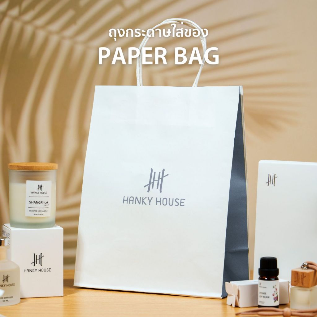 Hanky House ถุงกระดาษ ถุงของขวัญ ขนาด 21x27x10.2 ซม ARO_ถุงกระดาษ