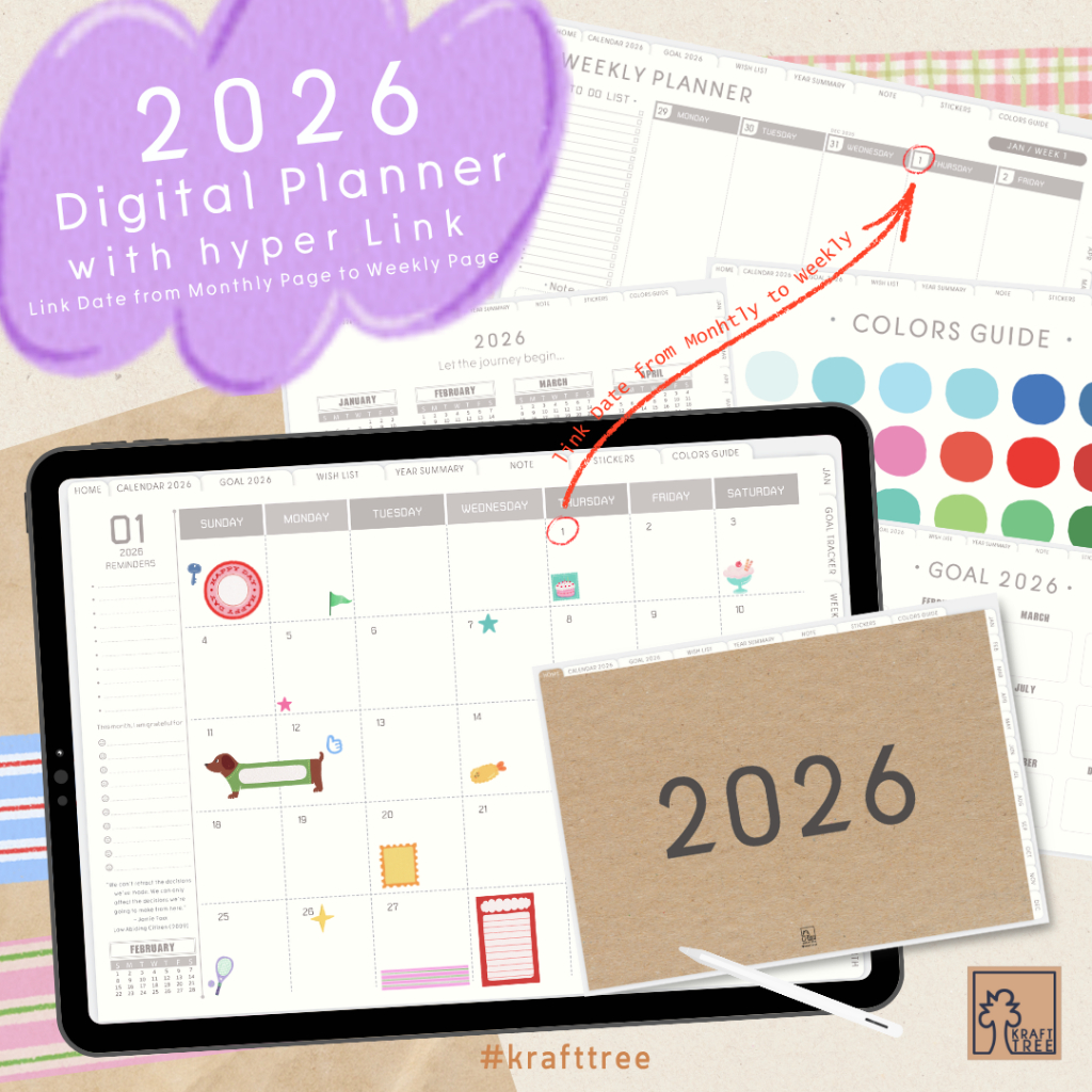 KT Planner2026 แพลนเนอร์2026 (*รุ่นDIGITALใช้กับTABLET*) hyperlink [แพลนเนอร์ดิจิตอล]