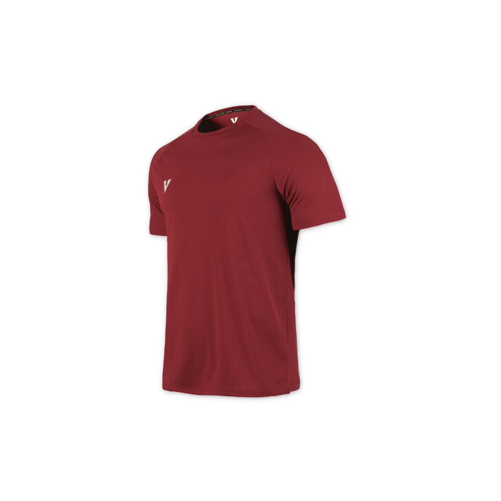 VOLT  เสื้อฟุตบอล ซ้อม กีฬา แขนสั้น สีเลือดหมู VECTOR 001 ACADEMY SLOPE JERSEYS FOOTBALL MAROON