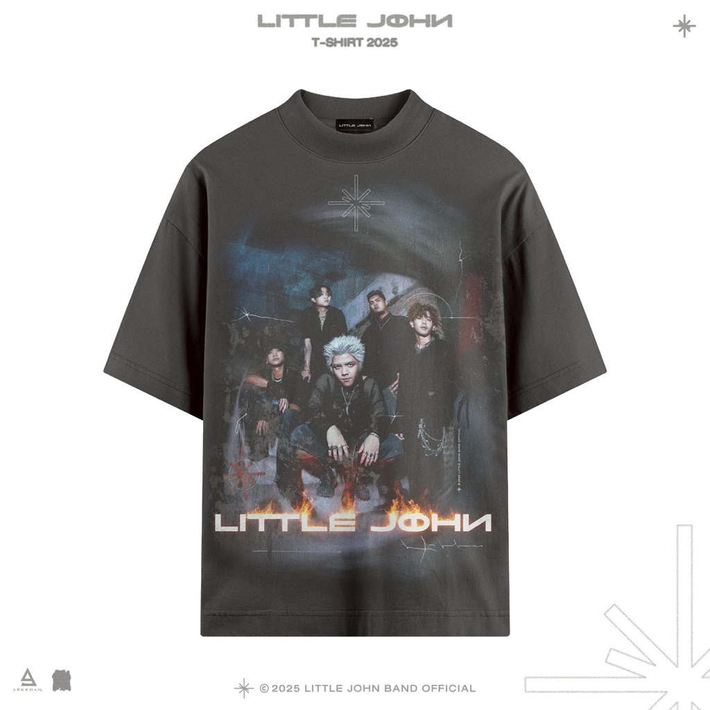 [📌พร้อมส่ง] เสื้อ LITTLE JOHN LJ FADE Version สีดำเฟด🩶