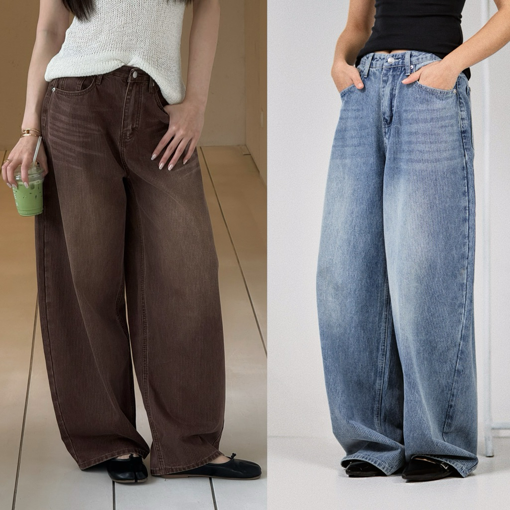 กางเกงยีนส์ทรงกระบอกใหญ่ Roomry.n Loft Jeans รีวิว เลือกไซส์ยังไงให้สวยเป๊ะ