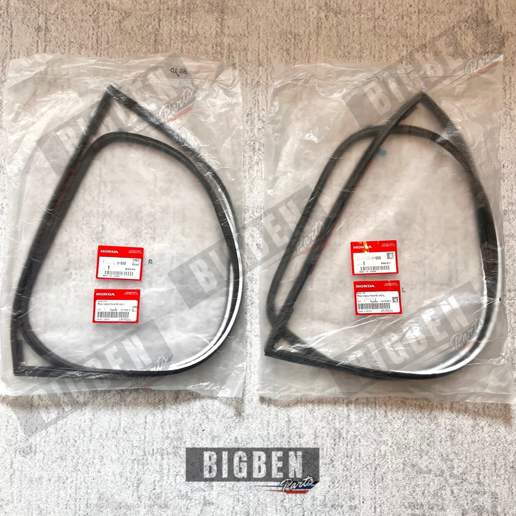 ยางขอบกระจกหูช้าง ซ้าย,ขวา แท้เบิกใหม่ HONDA CIVIC EG 3DOOR(1992-1995) Made in Japan – โปรปัง
