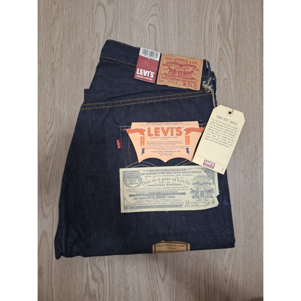 501xx bigE LVC1955made in usa (deadstock)36x36