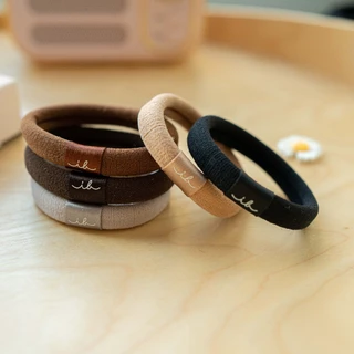 invisibobble ยางรัดผม ถนอมเส้นผม ยางรัดผมแบบผ้า รุ่น HAIRTIE Ecotie สี Mocha (1 กล่องบรรจุ 5 ชิ้น)