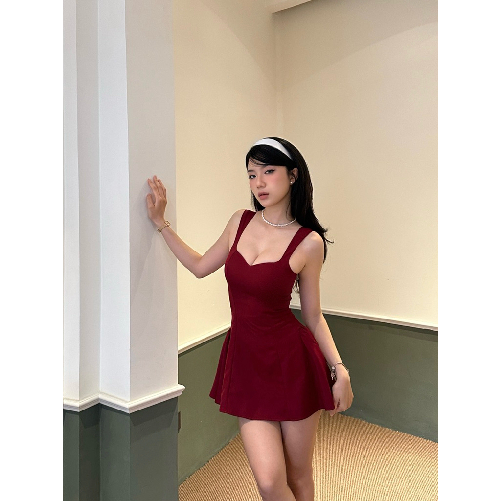 Flame Noir Dress (Black/Red) - ByVeeStyle