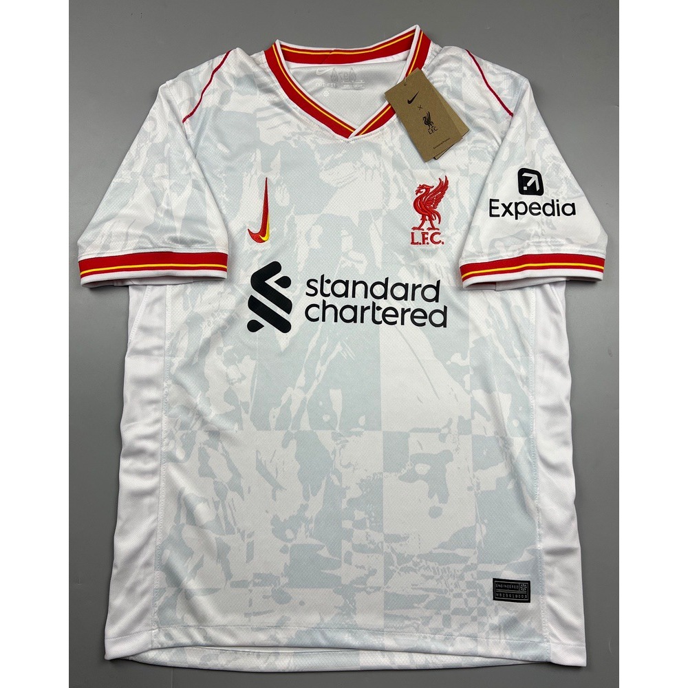 Sale เสื้อบอล AAA แฟนบอล 2024-25 ลิเว่อพูล เยือนสาม สีขาว  Fan Third Cecat