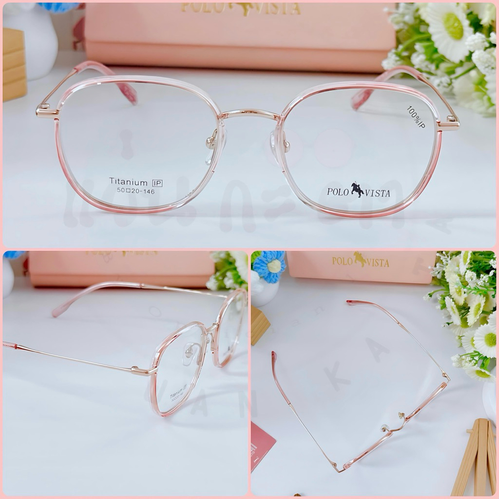 กรอบแว่นตา ตัดเลนส์ Titanium IP 22052 แว่นสายตา กรองแสง ออโต้ บลูบล็อค เปลี่ยนสี ตัดเลนส์สายตา - รูปที่ 5