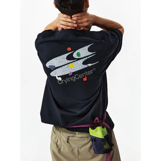 CryingCenter เสื้อยืดคอกลมแขนสั้นสำหรับออกกำลังกาย Rock Climbing T-Shirt Collection