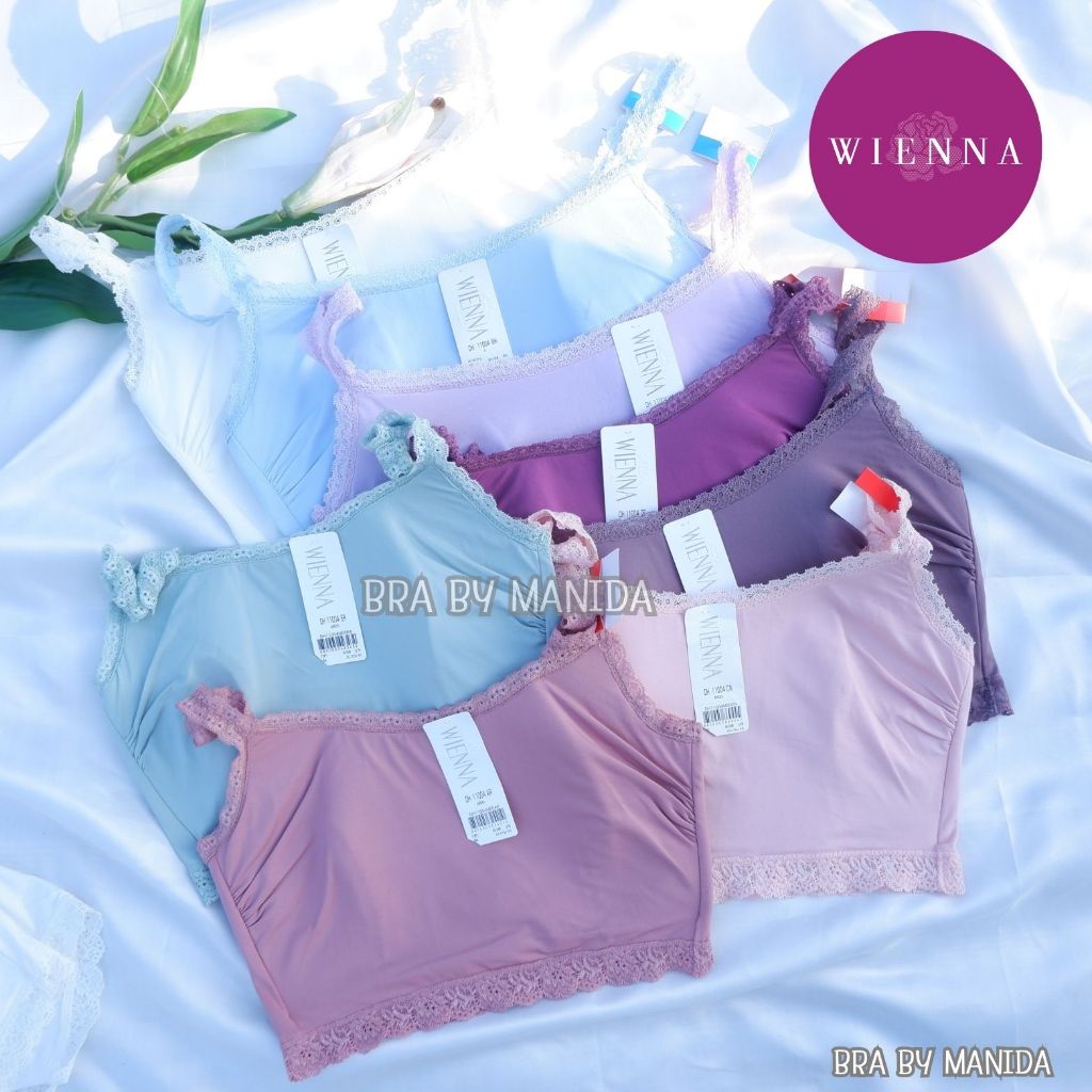 WIENNA- DH11004 ✨ ราคาเต็ม 650 บาท เสื้อชั้นในไร้โครง แบบสวมหัว ฟองน้ำบาง