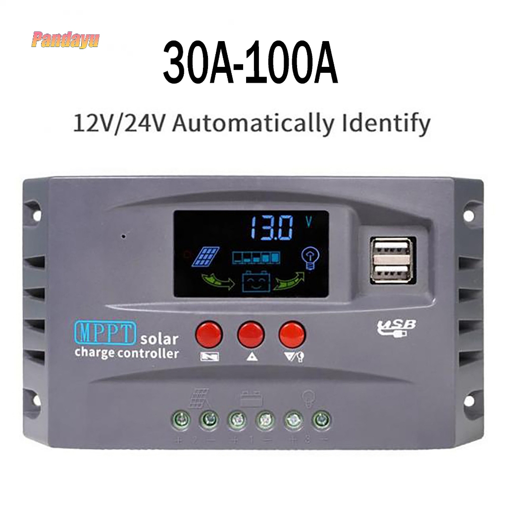 ตัวควบคุม MPPT ตัวควบคุมแรงดันไฟฟ้า 30A-100A พร้อมฟังก์ชั่นป้องกัน การสลับอัตโนมัติ 12V/24V