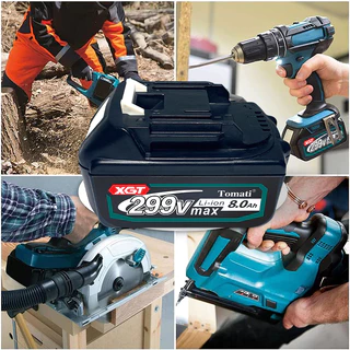 แบตเตอรี่ จอแสดงผลที่มีแบตเตอรี่ Lithium Battery For Cordless Drill Electric Drill Impact Wrench เหมาะสำหรับเลื่อ เครื่อ