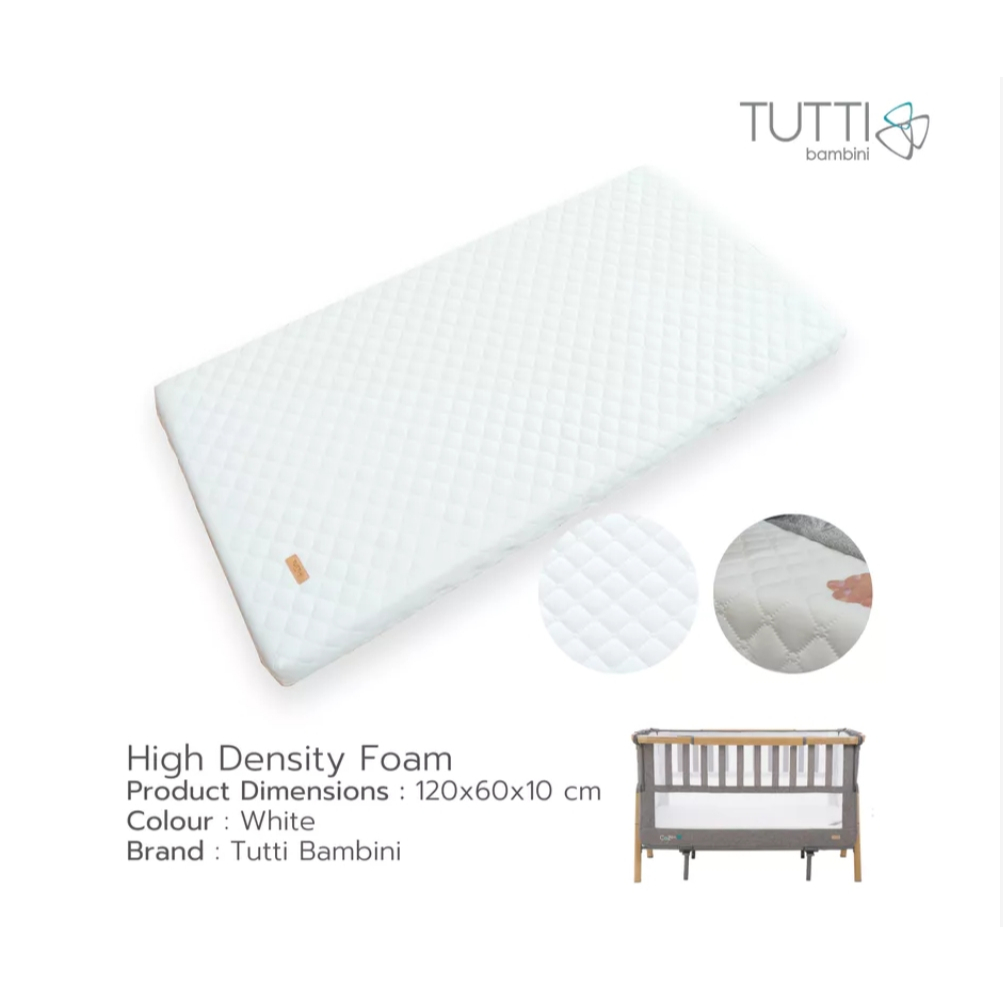 Tutti Bambini - High Density Foam Cot Mattress ฟูกใหญ่สำหรับเตียง Cozee XL ฟังก์ชั่น Cot bed/Junior/