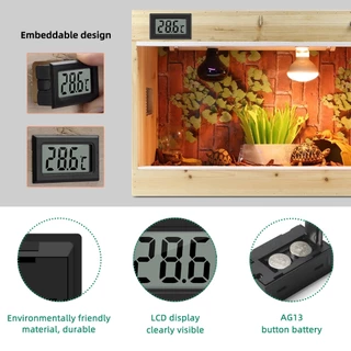 RCYAGO Digital Thermometer -50~70°C with Probe Aquarium Fish Tank เครื่องวัดอุณหภูมิดิจิตอล