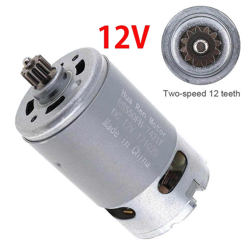 มอเตอร์ RS550 12V/21V มอเตอร์สว่านไร้สาย (ของแท้) สำหรับ Makita รุ่น HP333, HP333D, HP333DZ, DF333, 