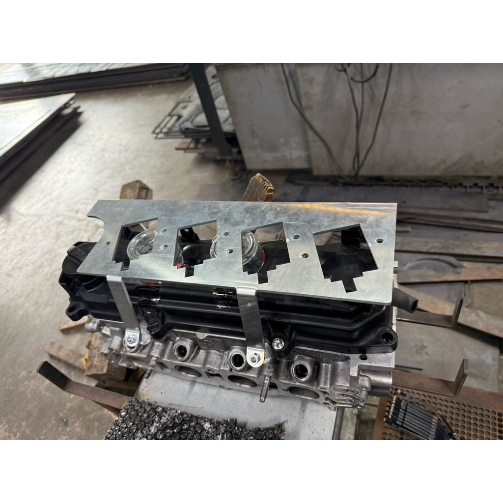 เพลทอลูมิเนียม ขายึด smart coil haltech,msd,aem,k&k สำหรับเครื่อง L15