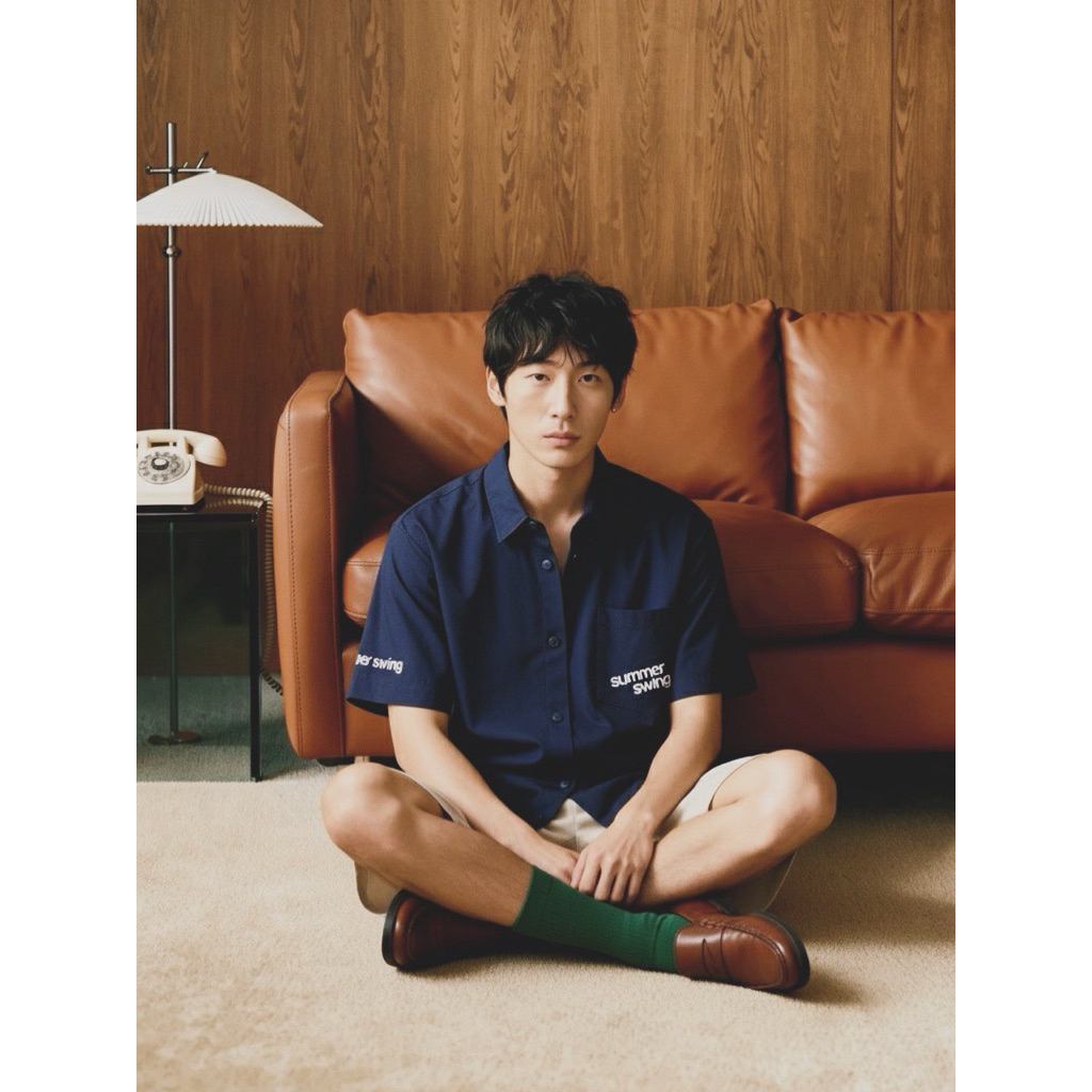 SUMMER SWING THOMAS SHIRT NAVY/ น้ำเงิน