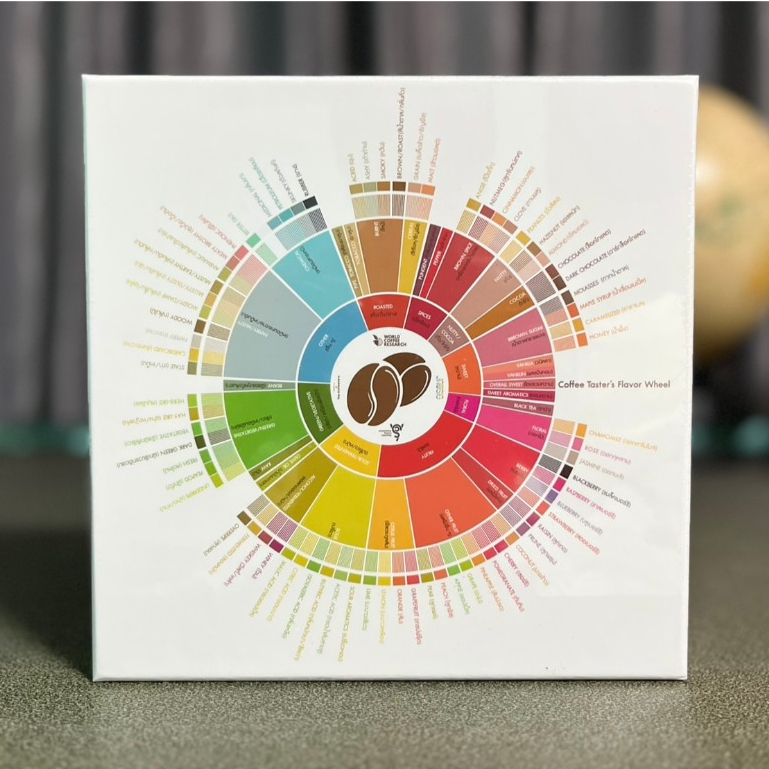 JAWSIG: Coffee Taster's Flavor Wheel - วงล้อรสชาติ สำหรับนักชิมกาแฟ (1000 Pieces) [Round Jigsaw Puzzle]