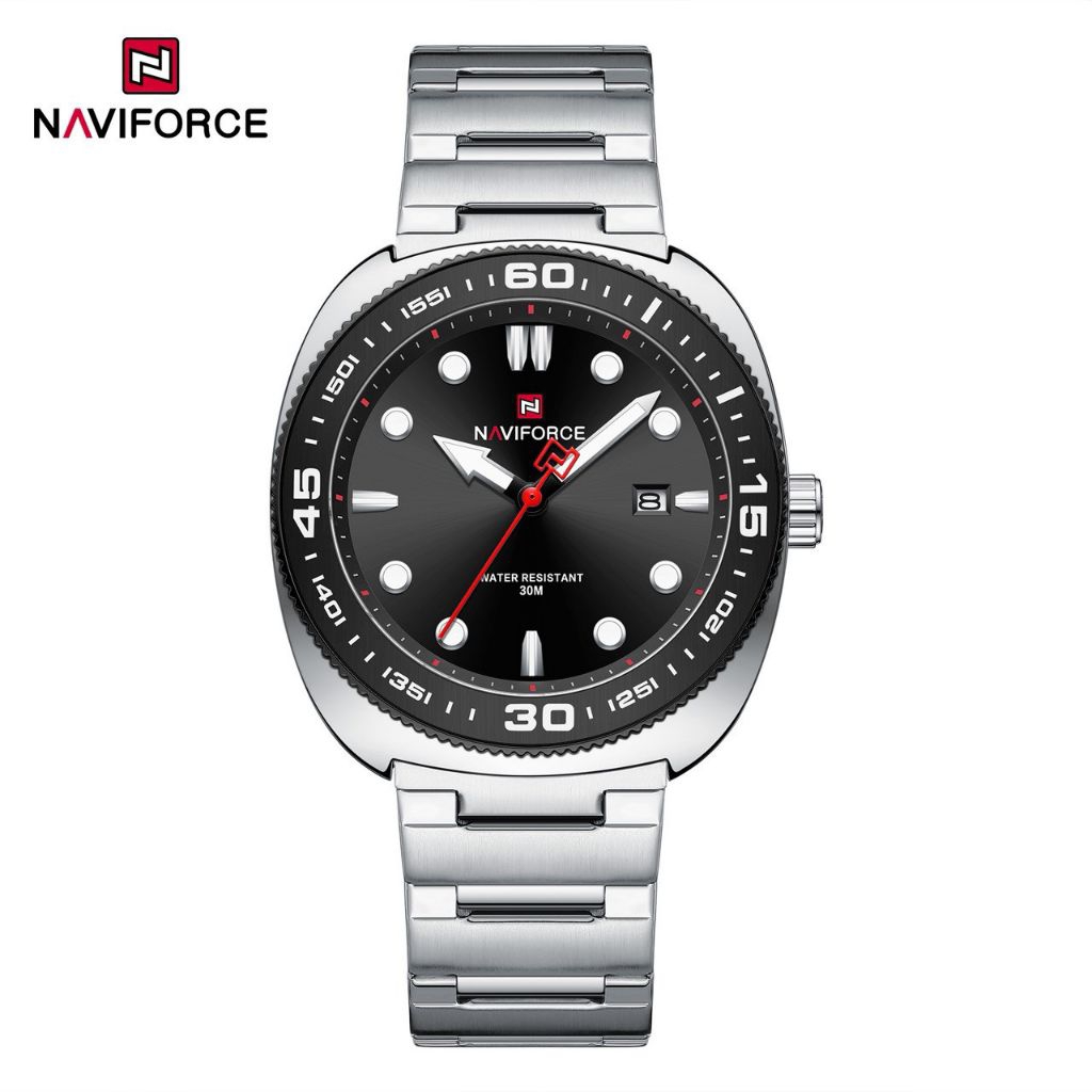 NAVIFORCE นาฬิกาข้อมือผู้ชาย รับประกัน 1 ปี ของแท้ 💯% สายสแตนเลส รุ่น 9250