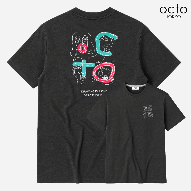 เสื้อยืด octoTOKYO ลาย Drawing | คอกลม แขนสั้น ผ้า Cotton 100% ใส่สบาย