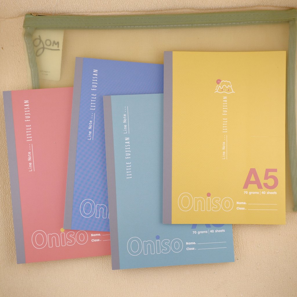 Oniso x Fuji สมุดโน๊ต มีเส้น ขนาดA6,A5,B5 จำนวน40แผ่น หนา70แกรม – สินค้าลิขสิทธิ์แท้ ราคา ถูกที่สุด ดีลบีเคเค แกลเลอรีภาพที่ 3