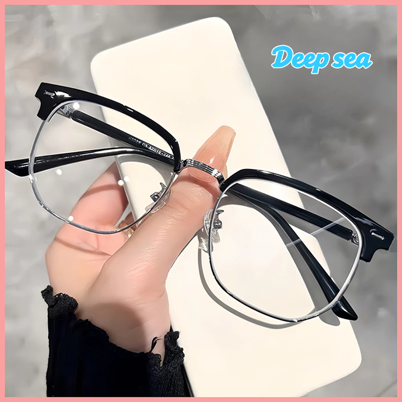 [จัดส่งในกทม]แว่นกรองแสง (สายตาสั้น-50ถึง-400) เลนส์BlueBlock กรองแสงสีฟ้าจากคอมมือถือ100% สำหรับผู้ชายผู้หญิง 109