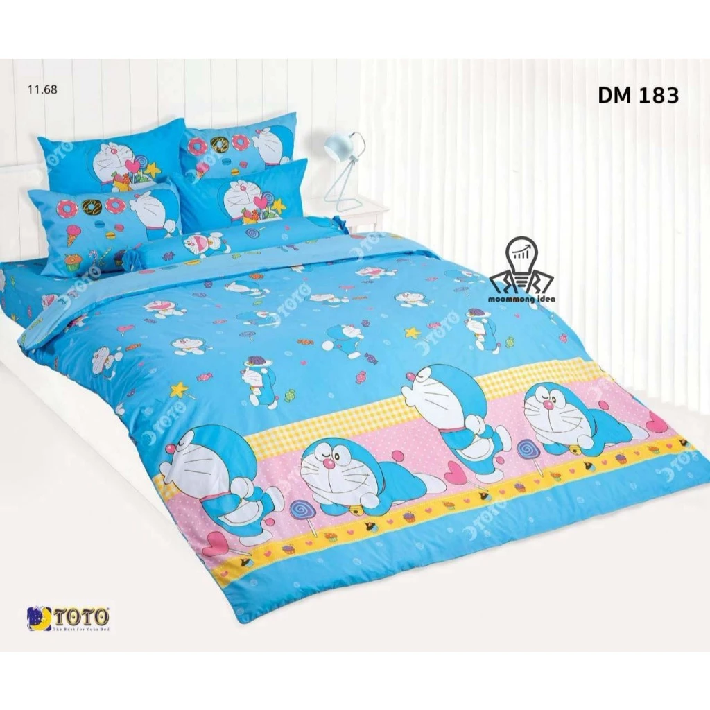 ชุดผ้าปูที่นอน TOTO พร้อมผ้านวม ลายโดราเอม่อน DM180 DM181 DM182 DMV178 DMV179 thumbnail 8