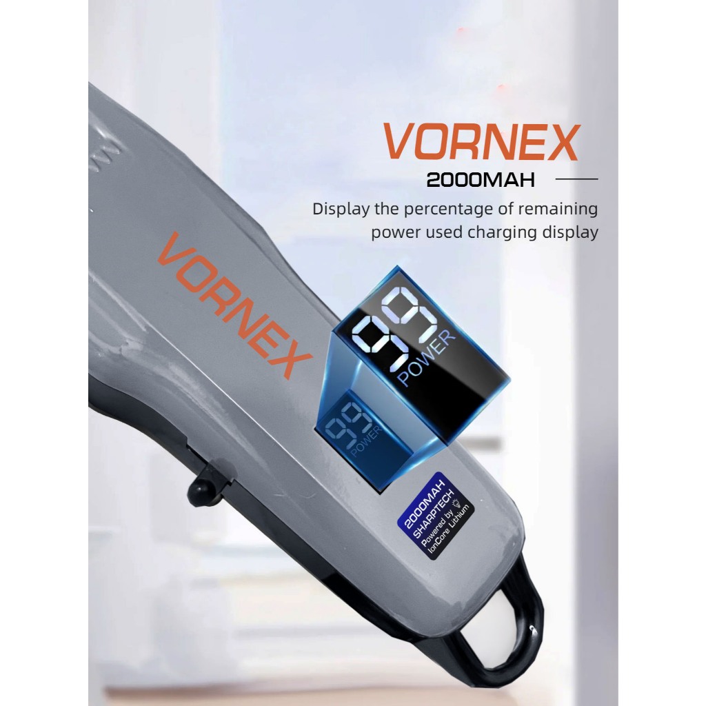 ปัตตาเลี่ยน Vornex 2000mah ปัตตาเลี่ยนตัดผม ปัตตาเลี่ยนตัดผมชาย ซื้อปัตตาเลี่ยนแล้วตัดไม่เข้า‼️ ปัตตาเลี่ยนไร้สาย VORNEX - รูปที่ 6