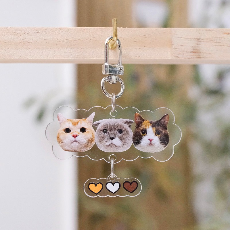 พวงกุญแจรวมสามแมว - ชิเอลแมวมึน [Keychain ชิคิมิ]