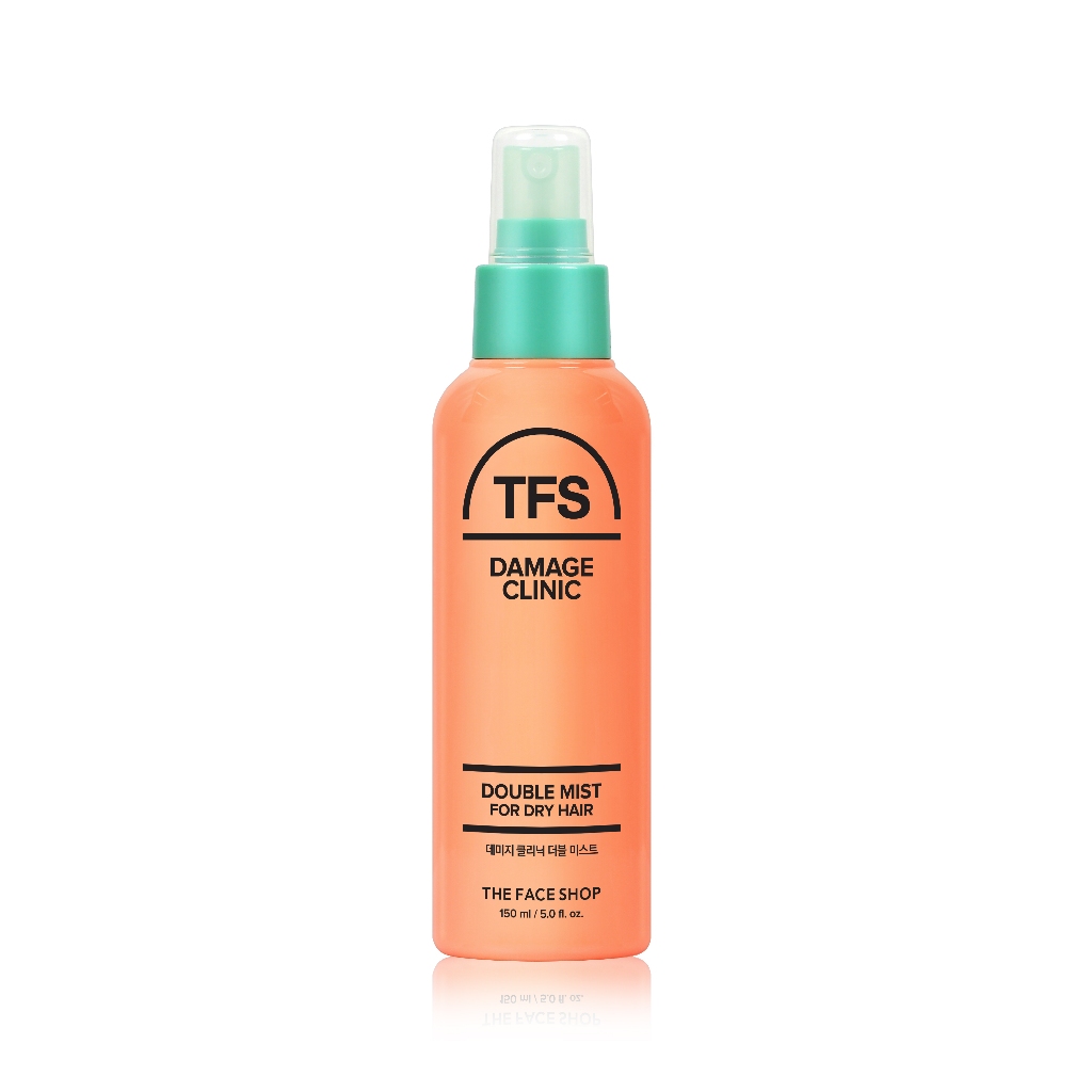 THE FACE SHOP DAMAGE CLINIC DOUBLE MIST สเปรย์ บำรุงผม 2 ชั้น (Oil + Water) สำหรับผมแห้งเสีย