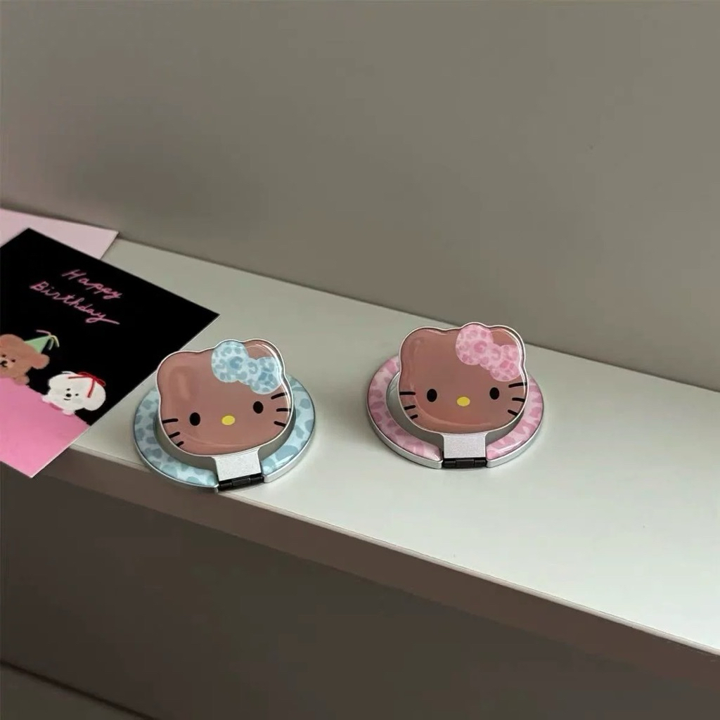(พร้อมส่ง)Griptok stand Magsafe kittyกระจก sanrio กริ้บต็อกมีกระจก ที่วางโทรศัพท์ การ์ตูน - รูปที่ 4