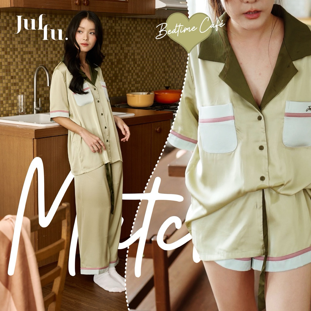 ชุดนอน Juffu -matcha