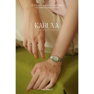 pasonne.co นาฬิกาข้อมือ รุ่น karuna พื้นหน้าปัดสีเขียว