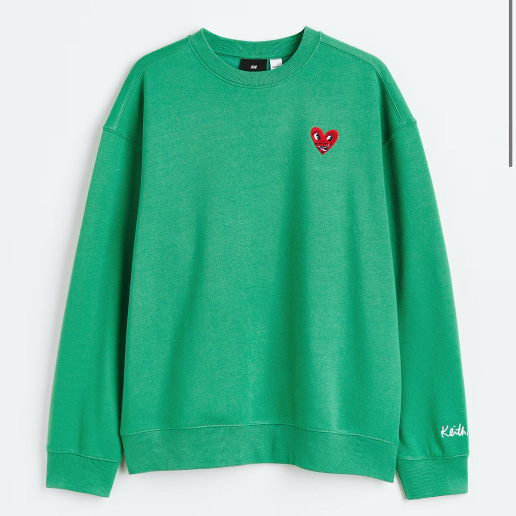 เสื้อสเวตเตอร์ H&M x KEITH HARING 💚