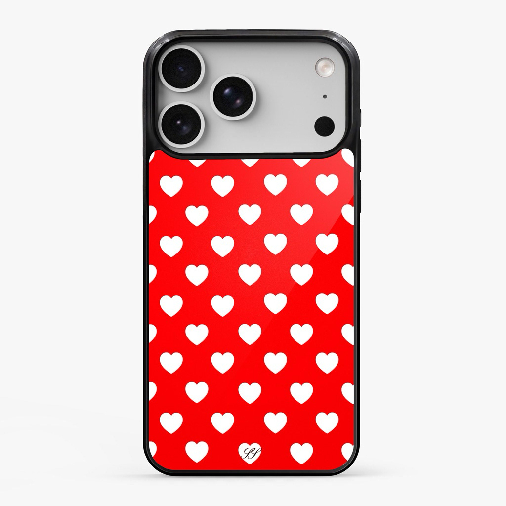 Shy Studios - POLKA HEART DESIGN IPHONE CASE