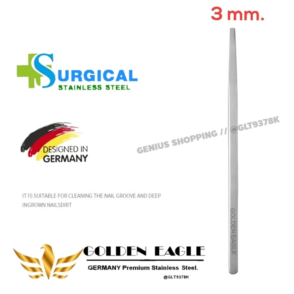 มีดแซะซอกเล็บสแตนเลสแท้​ GOLDEN​ EAGLE