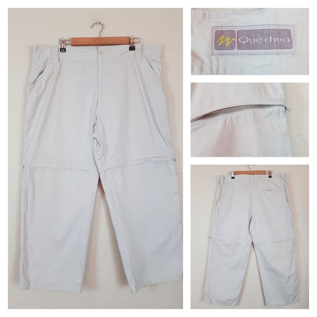 QUECHUA Convertible Zip Off Short Pants